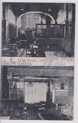 45037 Mehrbild AK Café Rössler Wittenberge - Gastzimmer Innenansichten 1919