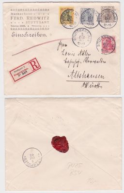 57795 DR Ganzsachen Umschlag PU25/ B54 Markenhaus Redwitz Stuttgart 1905