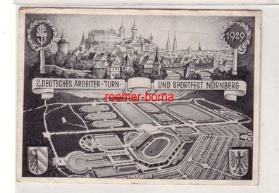 60830 Künstler Ak 2. Deutsches Arbeiter-Turn- und Sportfest Nürnberg 1929