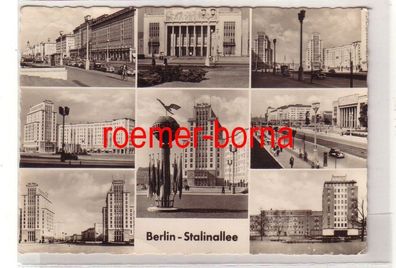 62156 Mehrbild Ak Berlin Stalinallee Prachtbauten 1959