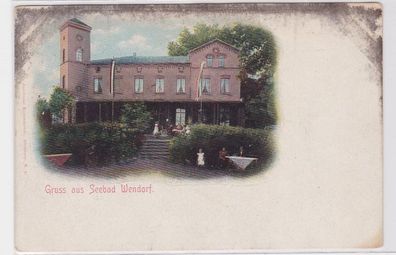 64283 Ak Gruss aus Seebad Wendorf um 1900