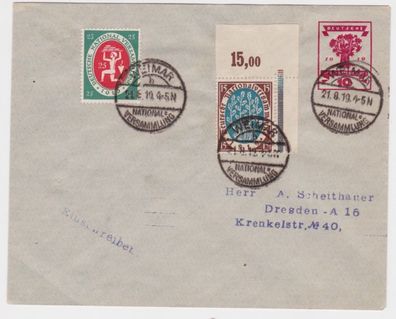 67303 DR Ganzsachen Umschlag PU46/ A1 Weimar Nationalversammlung 1919
