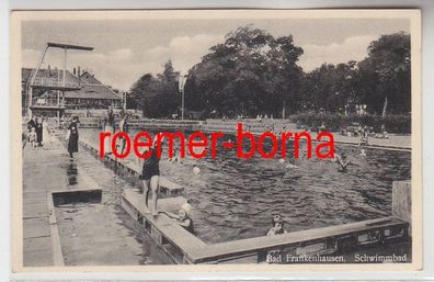 68881 Ak Bad Frankenhausen Schwimmbad um 1940