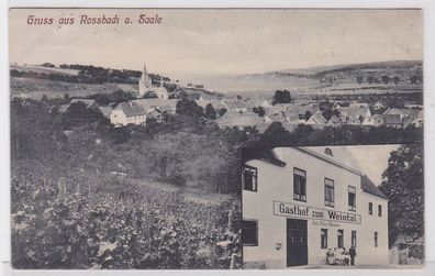 69241 AK Gruss aus Rossbach an der Saale - Gasthof zum Weintal 1919