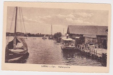 69523 Ak Labiau Polessk in Ostpreussen Hafenpartie um 1920