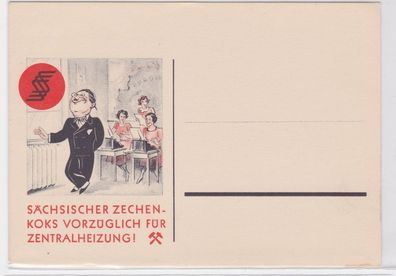 69852 Reklame Ak Sächsischer Zechen Koks um 1930