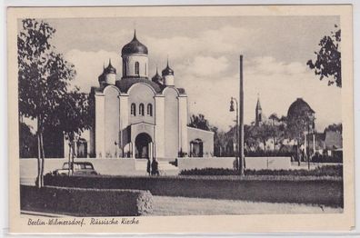 70935 Ak Berlin Wilmersdorf russische Kirche 1950