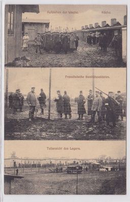 71760 Mehrbild AK Gefangenen Lager 'Merseburg' - Küche & Teilansichten 1914