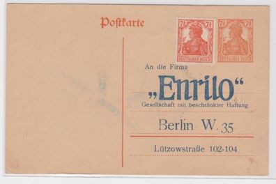 72375 DR Ganzsachen Postkarte P110 Zudruck Firma Enrilo GmbH Berlin