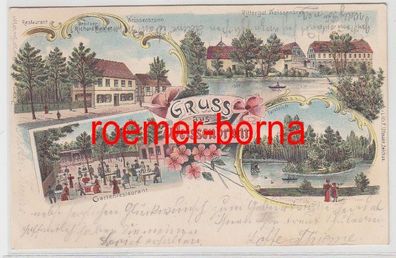 73570 Ak Lithographie Gruß aus Weissenbrunn Restaurant usw. 1902