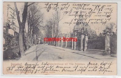74010 Ak Bergedorf Wentorferstrasse mit Villa Hohentann 1905