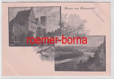 76352 Mehrbild Ak Gruß aus Grünwald 1898