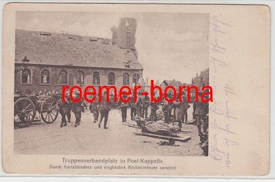 76894 Feldpost Ak Truppenübungsplatz in Poel Kapelle Belgien 1916