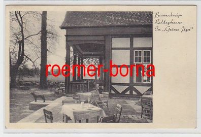 76930 Ak Braunschweig Riddagshausen Gasthaus 'Im grünen Jäger' 1940