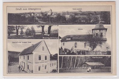 77326 Mehrbild Ak Gruß aus Altengönna Gasthof zum weißen Ross um 1930