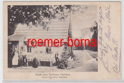 78182 Ak Gruß vom Torfhaus Holzhau Gastwirt Emil Fischer um 1920
