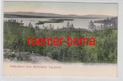 78236 Ak Lappland Jukkasjärvi fran Myllylahti um 1900