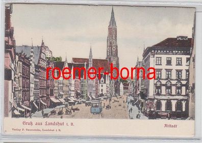78237 Ak Gruß aus Landshut in B. Altstadt um 1900