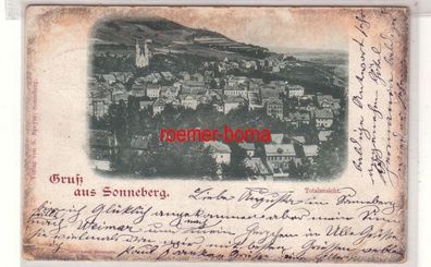 78255 Ak Gruß aus Sonneberg Totalansicht 1898