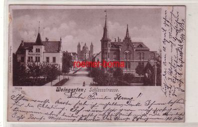 78349 Ak Weingarten Schlossstrasse mit Restauration um 1900