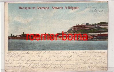 78429 Ak Belgrad ??????? Souvenir de Belgrade 1907