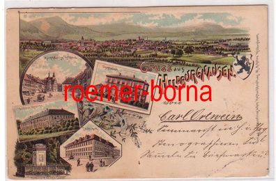 78528 Ak Lithografie Gruss aus Hildburghausen Technikum, Kaserne usw. 1898