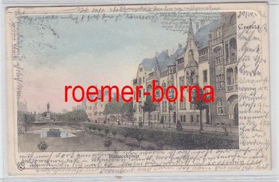 78619 Ak Crefeld Krefeld Bismarckplatz 1902