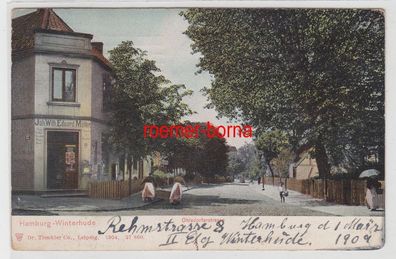 78653 Ak Hamburg-Winterhude Ohlsdorferstrasse mit Geschäft Eduard Möller 1909