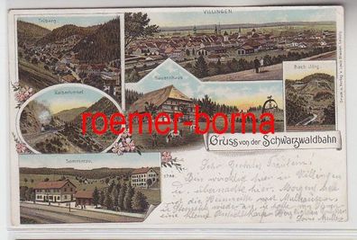 78696 Mehrbild Ak Gruß von der Schwarzwaldbahn 1905