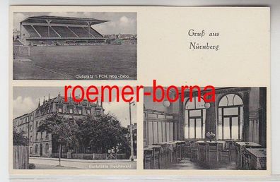 78703 Mehrbild Ak Gruß aus Nürnberg Clubplatz 1. FCN, Gaststätte Reichswald 1940