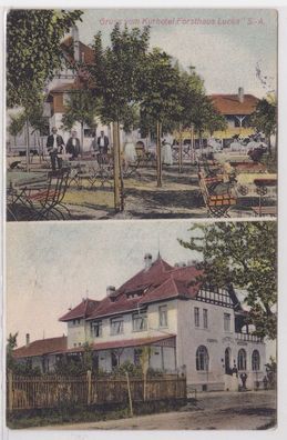 78900 Ak Gruß vom Kurhotel Forsthaus Lucka S.-A. 1915