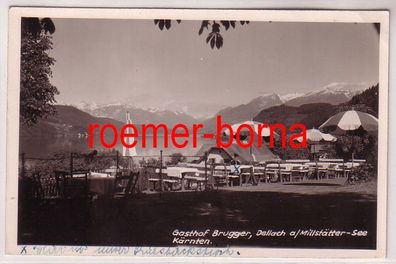 78946 Foto Ak Dellach am Millstätter See Kärnten Gasthof Brugger 1941