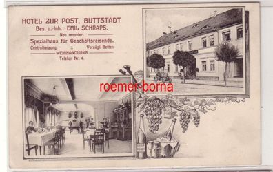 78958 Mehrbild Ak Buttstädt Hotel zur Post Emil Schraps 1912