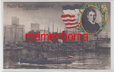 78994 Ak Fracht Tauchboot 'Deutschland' in Baltimore 1916
