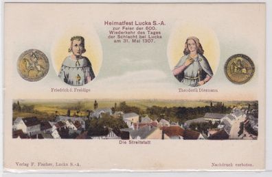 79015 Mehrbild Ak Heimatfest Lucka S.-A. Die Streitstatt 1907