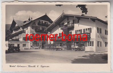 79027 Ak Kreuth b. Tegernsee Hotel Lehmann u. Photogeschäft Lingl 1938