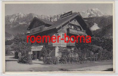 79305 Ak Garmisch Gasthof und Metzgerei Postillon um 1935