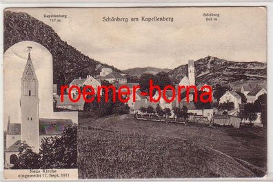79494 Ak Schönberg am Kapellenberg Neue Kirche 1912
