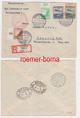 79629 Zeppelin Einschreiben Brief Europa Nordamerika 05.05.1936