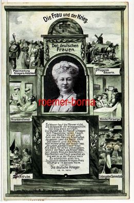 79647 Ak Die Frau und der Krieg, Den deutschen Frauen 1915