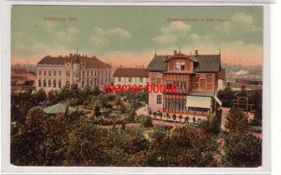 79690 Ak Oderberg Bahnhof und Drahtwerkshotel u. Villa Schmitz 1907