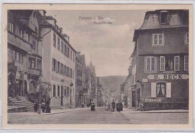 79910 Ak Zabern im Elsass Hauptstrasse 1916