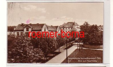 79952 Ak Teichwolframsdorf in Thüringen Blick zum Hagenberg 1933