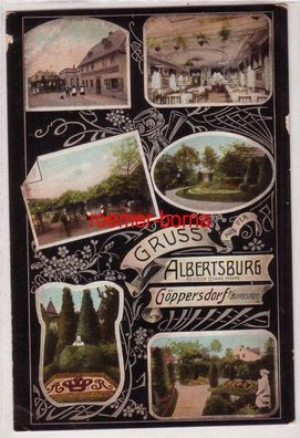 80006 Mehrbild Ak Gruss aus der Albertsburg Göppersdorf b. Burgstädt 1909