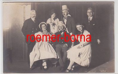 80084 Foto Ak Altenburg Gruppenbild zum Fasching um 1925