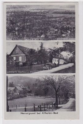 80087 AK Nesselgrund bei Altheide-Bad - Lehnhart's Gasthaus zu Steinberg 1941