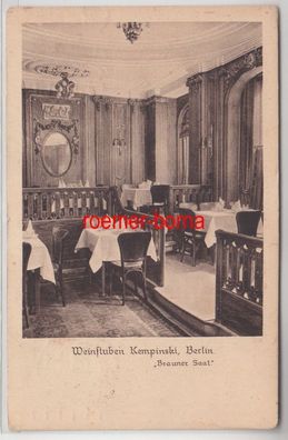 80099 Ak Weinstuben Kempinski Berlin 'Brauner Saal' um 1920