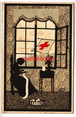 80112 Künstler Ak Wohlfahrtskarte Rotes Kreuz 1917