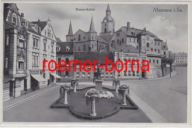 80185 Ak Meerane in Sachsen Bismarckplatz 1943