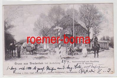 80199 Ak Gruß aus Bredenbek bei Ascheberg Gastwirtschaft mit Handlung 1902